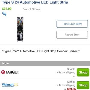 Type S24 Multi-Color Light Strips Brand New